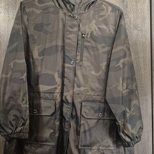 Michael Kors Camouflage Jacket - Black and Brown